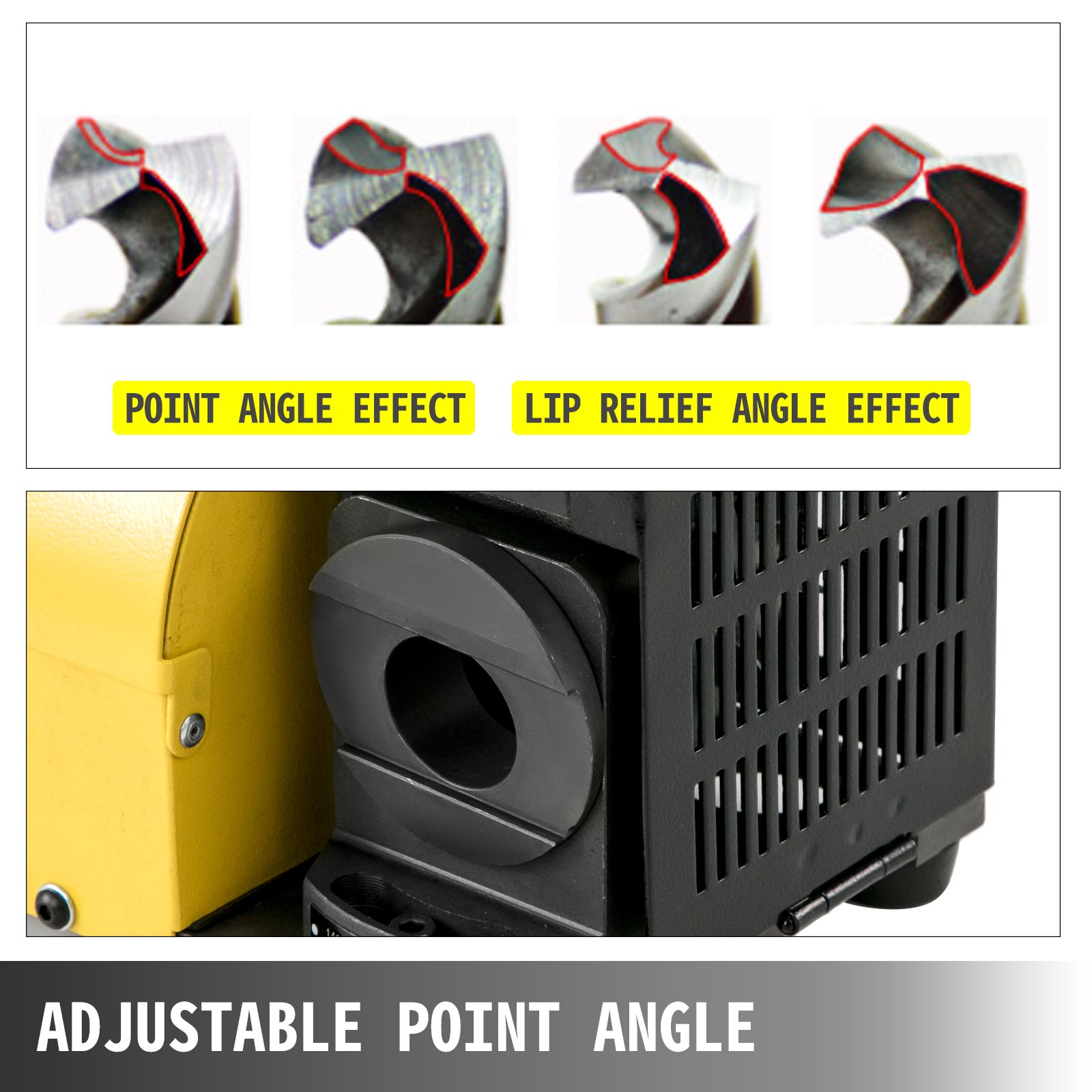 VEVOR Macchina per Affilare MR-13B Affilatrice per Smerigliatrice Affilatrice per Punte da Trapano 220V Fresa per Trapano Ф3-ф13 per Riaffilatura di Taglio di Rettifica