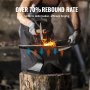 VEVOR Incudine da Fabbro 30kg Incudine in Acciaio Fuso Stile Londinese Ampio Piano di Lavoro 263x88mm Durezza 50HRC con Foro Rotondo 16mm Quadrato 19mm Strumento per lavorazione dei Metalli e Gioielli