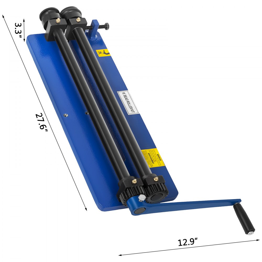 VEVOR Scanalatrice Manuale 18 Pollici Cremagliera a Rullo Resistente a Regolazione Automatica
