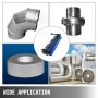 VEVOR Scanalatrice Manuale 18 Pollici Cremagliera a Rullo Resistente a Regolazione Automatica