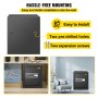 VEVOR Cassaforte con Sensore Impronte Digitali e Tastiera Digitale 35x30x40 cm, Cassetta di Sicurezza con Impronte Digitale Portata 15 kg, Cassetta di Sicurezza Portatile Adatto a Qualsiasi Ambiente