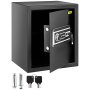VEVOR Cassaforte con Sensore Impronte Digitali e Tastiera Digitale 35x30x40 cm, Cassetta di Sicurezza con Impronte Digitale Portata 15 kg, Cassetta di Sicurezza Portatile Adatto a Qualsiasi Ambiente