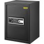 VEVOR Safe 2.1 cubic feet, furniture safe 17 kg load capacity, wall safe black dustproof with fingerprint code digital keypad key 4 locking systems security safe apartment hotel office