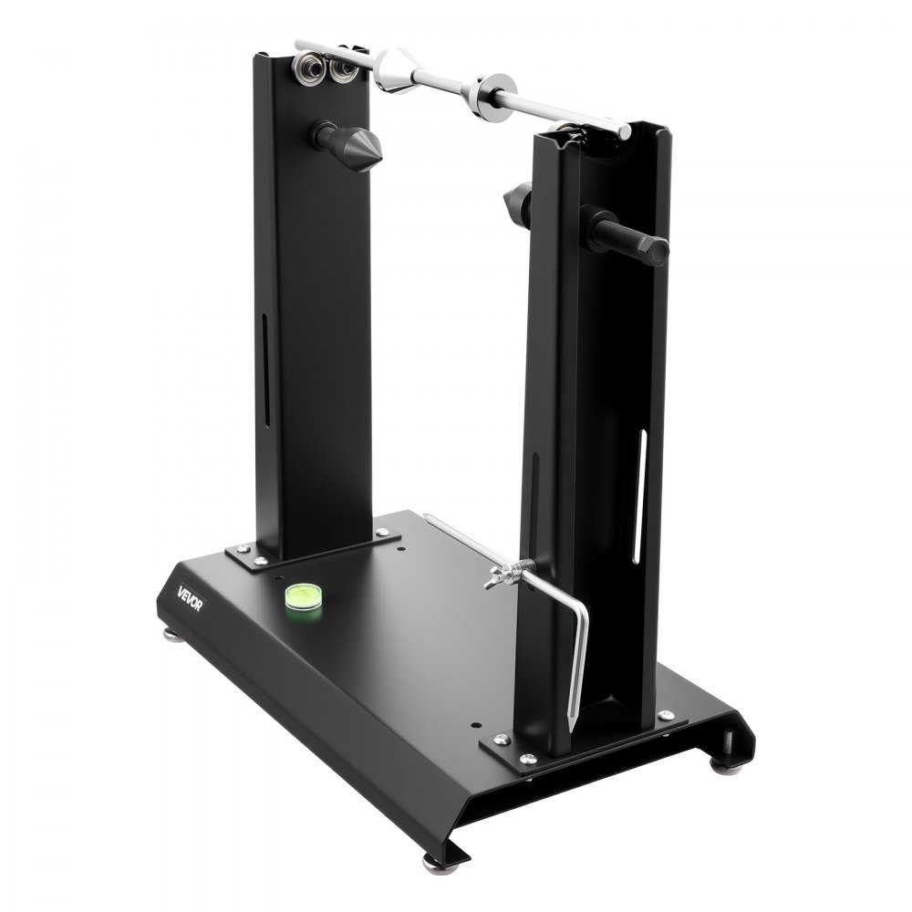 VEVOR Equilibratrice per Ruote di Moto Biciclette, Equilibratore per Cerchi e Ruote per Moto con Coni di Centraggio Regolabili e Puntatore di Centratura, Diametro Ruota 889 mm Capacità 40 kg
