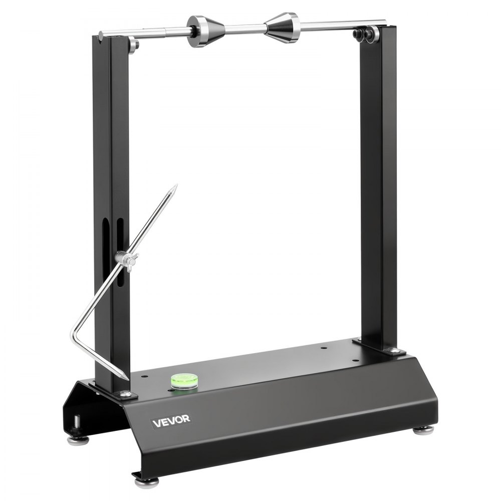 VEVOR Equilibratrice per Ruote di Moto e Biciclette, Equilibratore per Cerchi e Ruote per Moto con Coni di Centraggio Regolabili e Puntatore di Centratura, Diametro Ruota 813 mm Capacità 40 kg