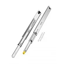 VEVOR 1 Paio di Guide per Cassetti a Estensione Completa, Capacità di Carico 113,4 kg, Guide per Cassetti con Bloccaggio, Cuscinetti a Sfera con Guida Scorrevole Serratura 530 x 53 x 19,5 mm