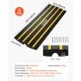 VEVOR Rampa Soglia Altezza 6,5 ​​cm Rampe da Marciapiede in Gomma 2 Pezzi Capacità Carico 15 Tonnellate Rampa Accesso per Sedia a Rotelle Antiscivolo Estensibile per Porta d'Ingresso 122x40,5x6,5 cm