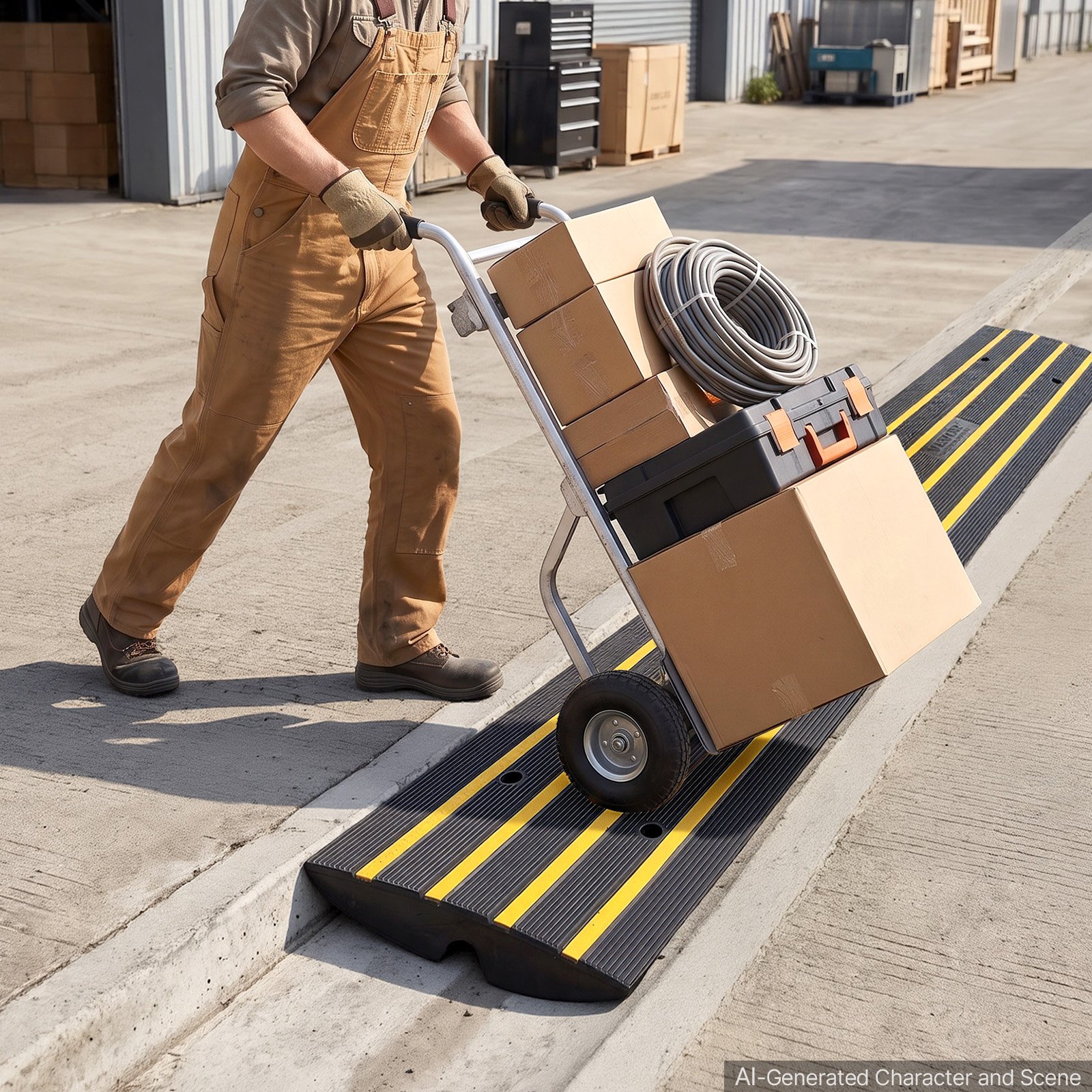 VEVOR Rampa Soglia Altezza 6,5 ​​cm Rampe da Marciapiede in Gomma 2 Pezzi Capacità Carico 15 Tonnellate Rampa Accesso per Sedia a Rotelle Antiscivolo Estensibile per Porta d'Ingresso 122x40,5x6,5 cm