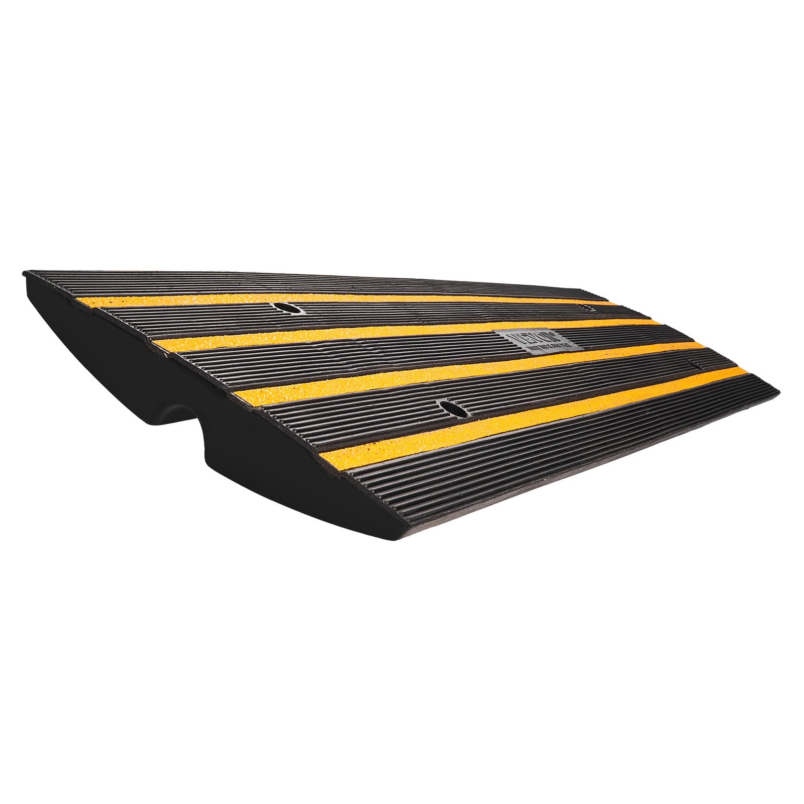 VEVOR Rampa per Soglia in Gomma 3 Pezzi Altezza 6,5cm Capacità Max. 15 Tonnellate per Veicoli, Rampa per Soglia Superficie Antiscivolo con Canale per Cavi, Rampa Soglia Antiscivolo per Salita Facile