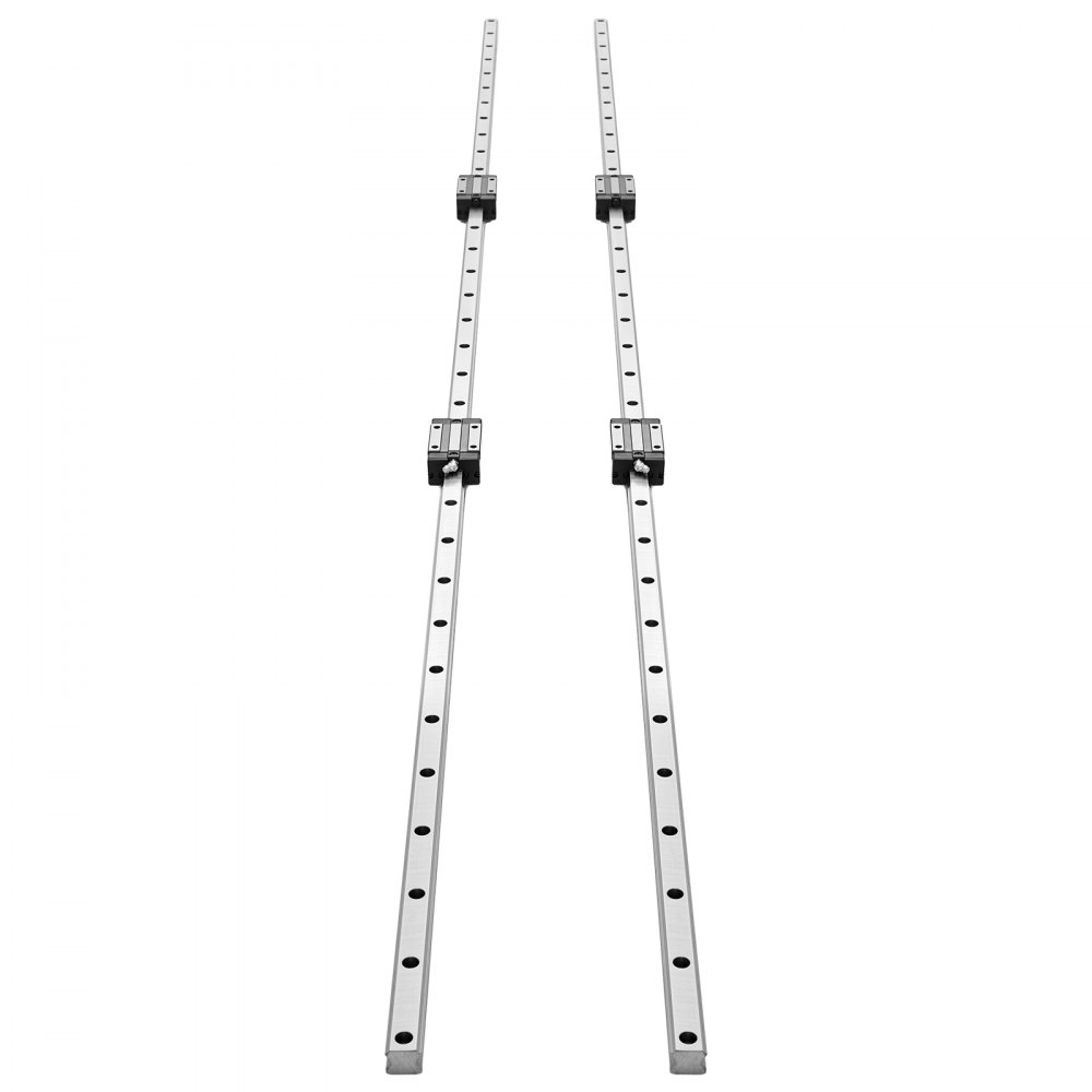 VEVOR Linear Rail Guide Kit, HGR20, 2Pcs 2000 mm (78.74 inch) Linear Motion Rails and 4Pcs Bearing Slide Blocks, Anti Rust and High Precision Kit, for DIY, CNC Routers, Lathes, Mills, 3D Printers