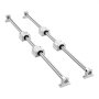 VEVOR Linear Rail Kit, SFC25, 2Pcs 1000 mm (39.4 inch) Linear Motion Guide Rails and 4Pcs Bearing Slide Blocks, for DIY Engraving Machine Lathe Milling Machine Slides, DIY Training Rocker Plate