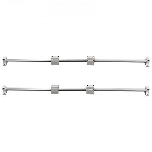 Set Guida Lineare VEVOR SFC16 Per Cassetti E Mobili – 2 Alberi Da 1000mm, 4 Cuscinetti SC16, Carico Statico 1180N, In Acciaio Al Carbonio