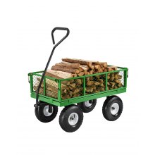 VEVOR Carrello da Giardino in Acciaio Capacità 308,44 kg Pneumatici da 254 mm