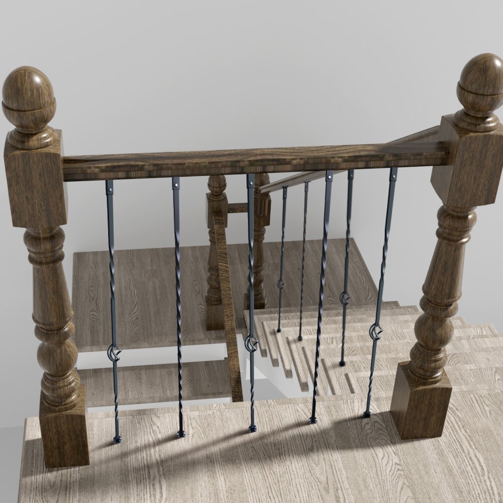 VEVOR Balaustre in Metallo per Scale, Mandrini in ​​Acciaio Galvanizzato da 44'' x 1/2", Balaustre per Ponte con Cestini Singoli Cavi, Torsioni, Ringhiera per Scale a Chiocciola con Scarpe e Viti