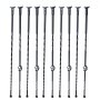 VEVOR Baluster Gate Post Decorative Post Fence Post Galvanized Steel 56 x 56 x 1122 mm Stair Baluster Stair Railings Matte Black Ideal for Indoor Stairs and Handrails