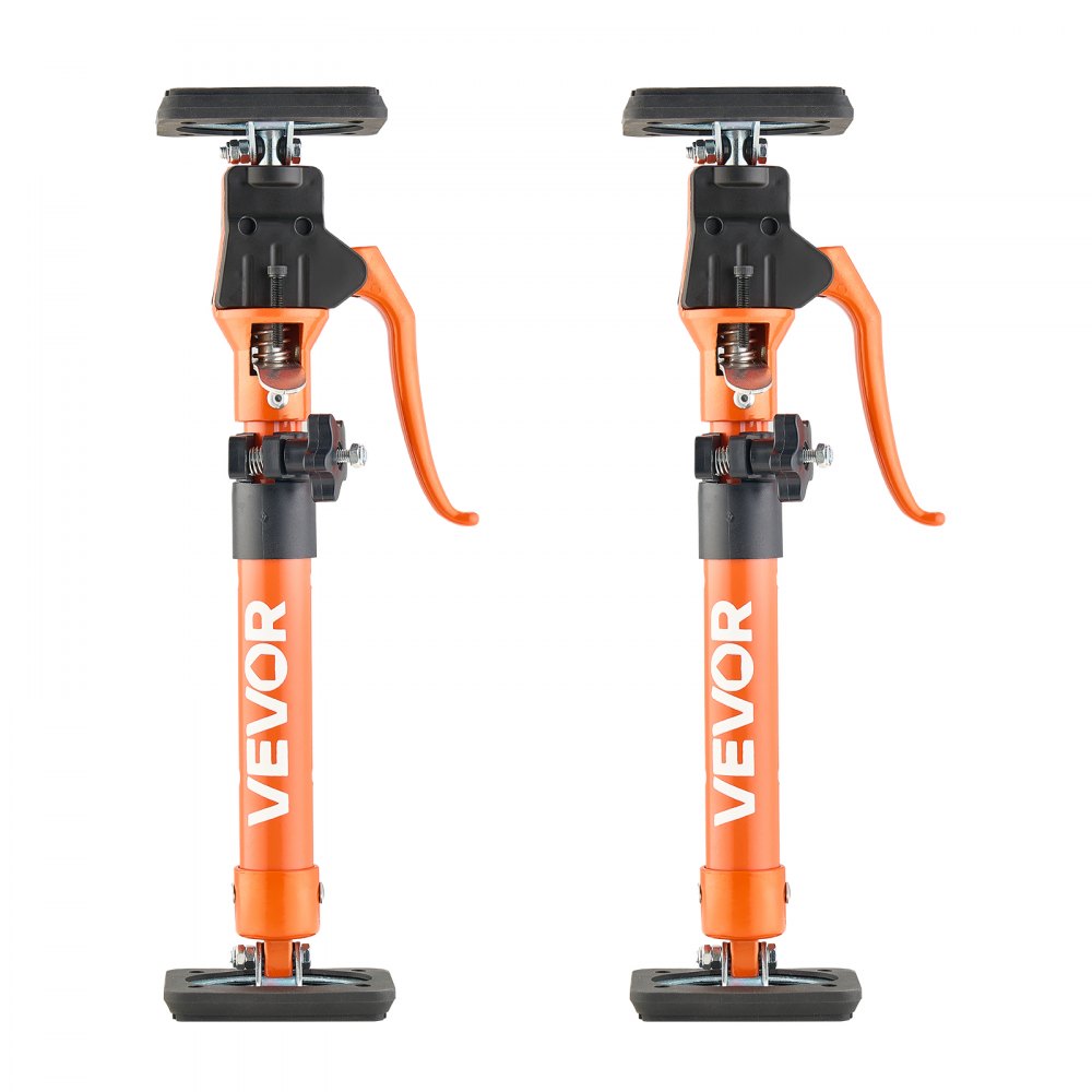 VEVOR Asta di Supporto per Martinetto, 2 Pezzi, Asta di Supporto Rapido Telescopica in Acciaio da 40 a 60 cm, Sistema Regolabile a 3 Mani con Capacità 100 kg per Sollevamento di Cartongesso