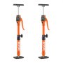 VEVOR Asta di Supporto per Martinetto, 2 Pezzi, Asta di Supporto Rapido Telescopica in Acciaio da 40 a 60 cm, Sistema Regolabile a 3 Mani con Capacità 100 kg per Sollevamento di Cartongesso