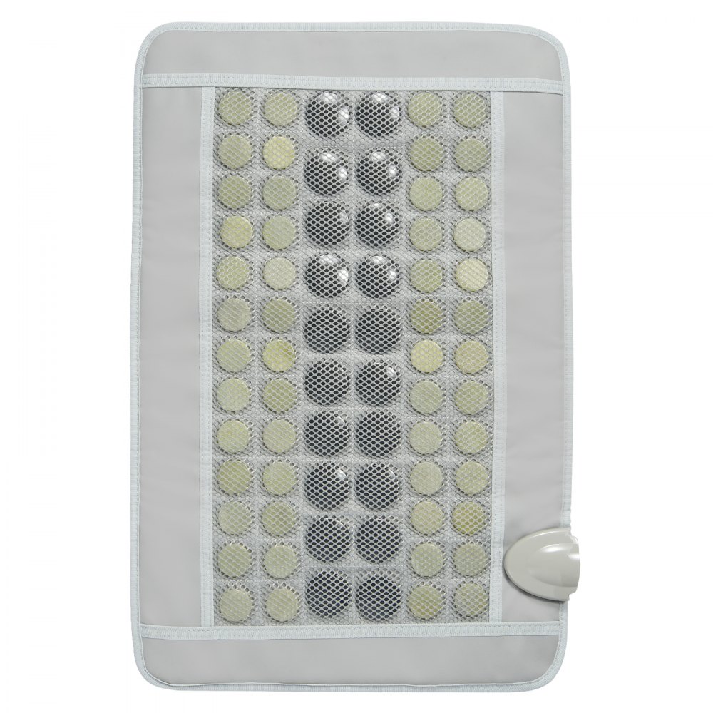 VEVOR Far Infrared Heating Pad, Heating Pad Made of 52 Natural Jade and 20 Tourmaline Stones for Back Pain Relief, 103-159°F Infrared Heating Pad with Smart Controller and Automatic Shut-Off (Medium Size 23.9 x 15.8 Inches)