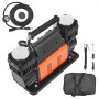 VEVOR Compressore d'Aria Gonfiatore 12V, Gonfiatore per Pneumatici Doppio Cilindro Portatile, Kit Gonfiatore per Pneumatici da 300 L/min, 10,3 Bar, con Adattatori, per Camion, Auto, SUV, 4x4, RV