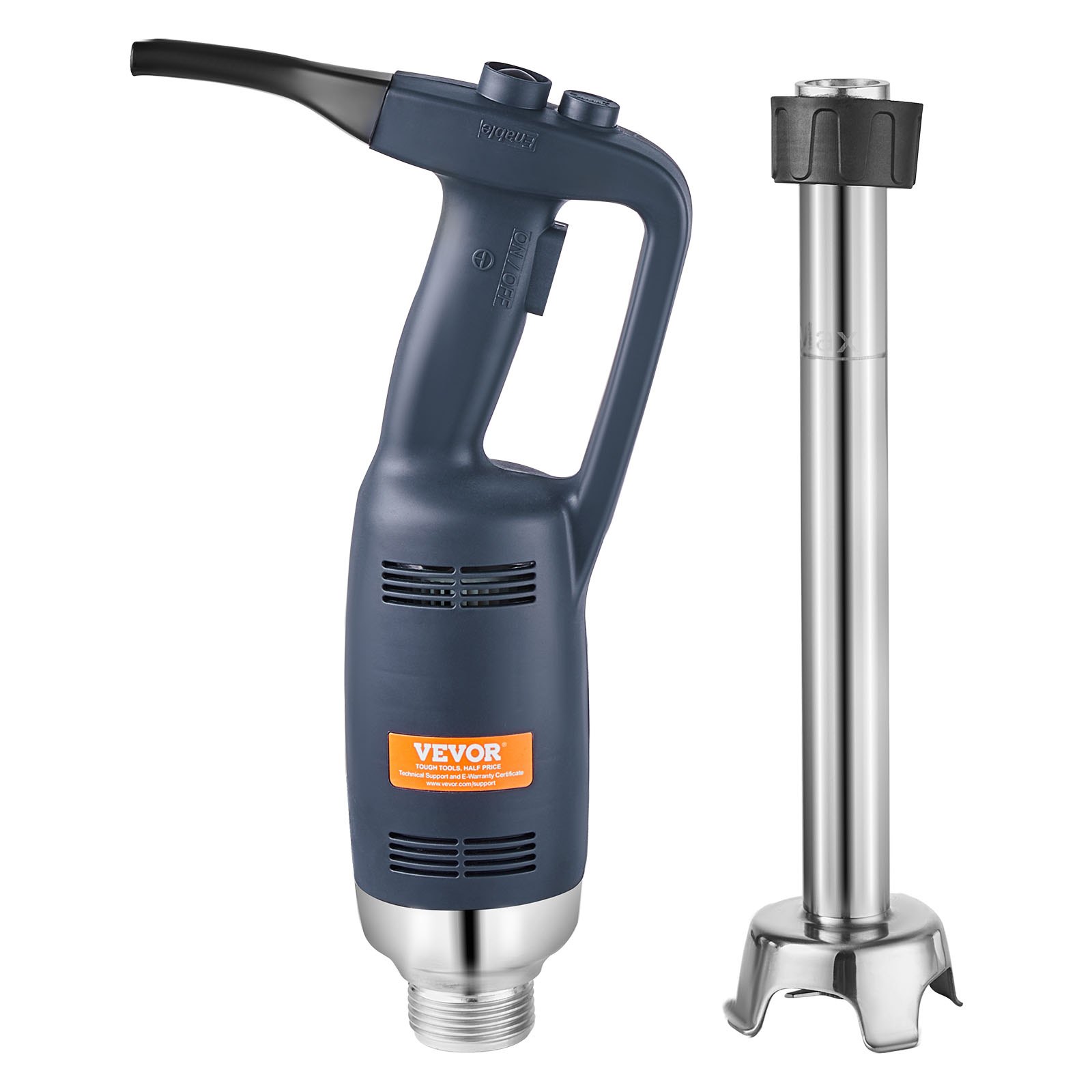 VEVOR Frullatore Immersione, Frullatore Manuale per Carichi Pesanti 350 W, Miscelatore Portatile a Velocità Variabile Continuo da 406 mm, Lama in Acciaio Inossidabile, per Zuppe, Salse, Panna