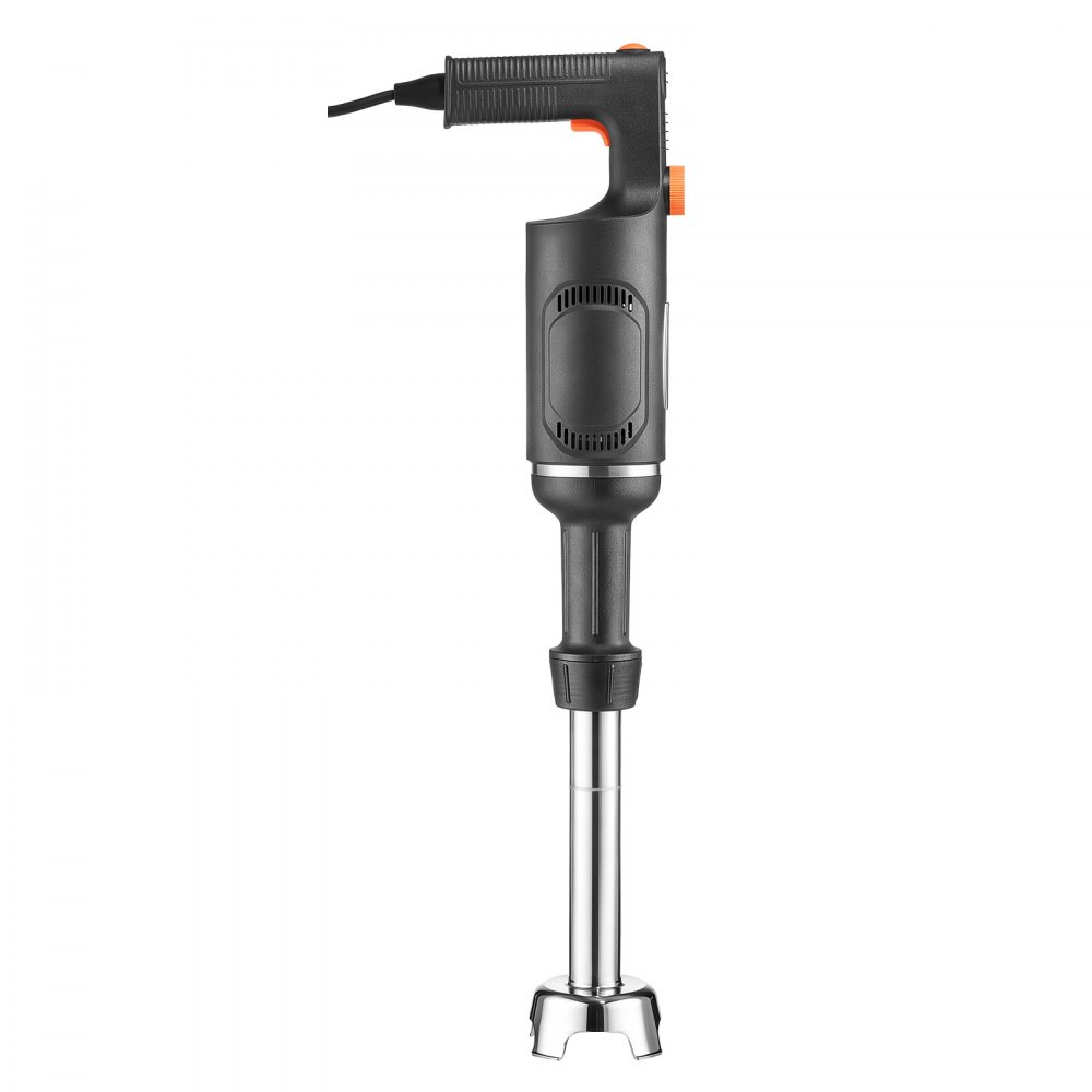 VEVOR Frullatore a Immersione 500W per Zuppe Salse da Cucina Ristorante Mixer Manuale, Preparazione di Piatti, Diametro 304 mm, Velocità Regolabile max 20000 giri/min, Testa a 3 Lame, Acciaio Inox