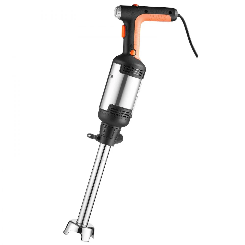 VEVOR Commercial Immersion Blender, 750W, 36 cm, Heavy-Duty Hand Mixer for Restaurant, Handheld Stick for Soups & Sauces, Pure-Copper Motor, Variable Speed, Stainless Steel 3-Blade Head, Handle