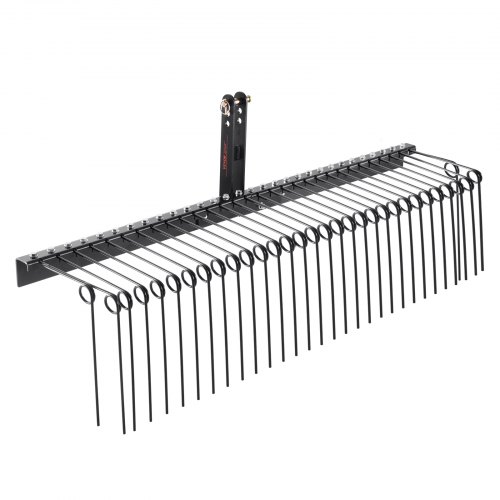 VEVOR Rastrello Traino Rastrello Arieggiatore Prato 1829mm 32 Denti in Acciaio
