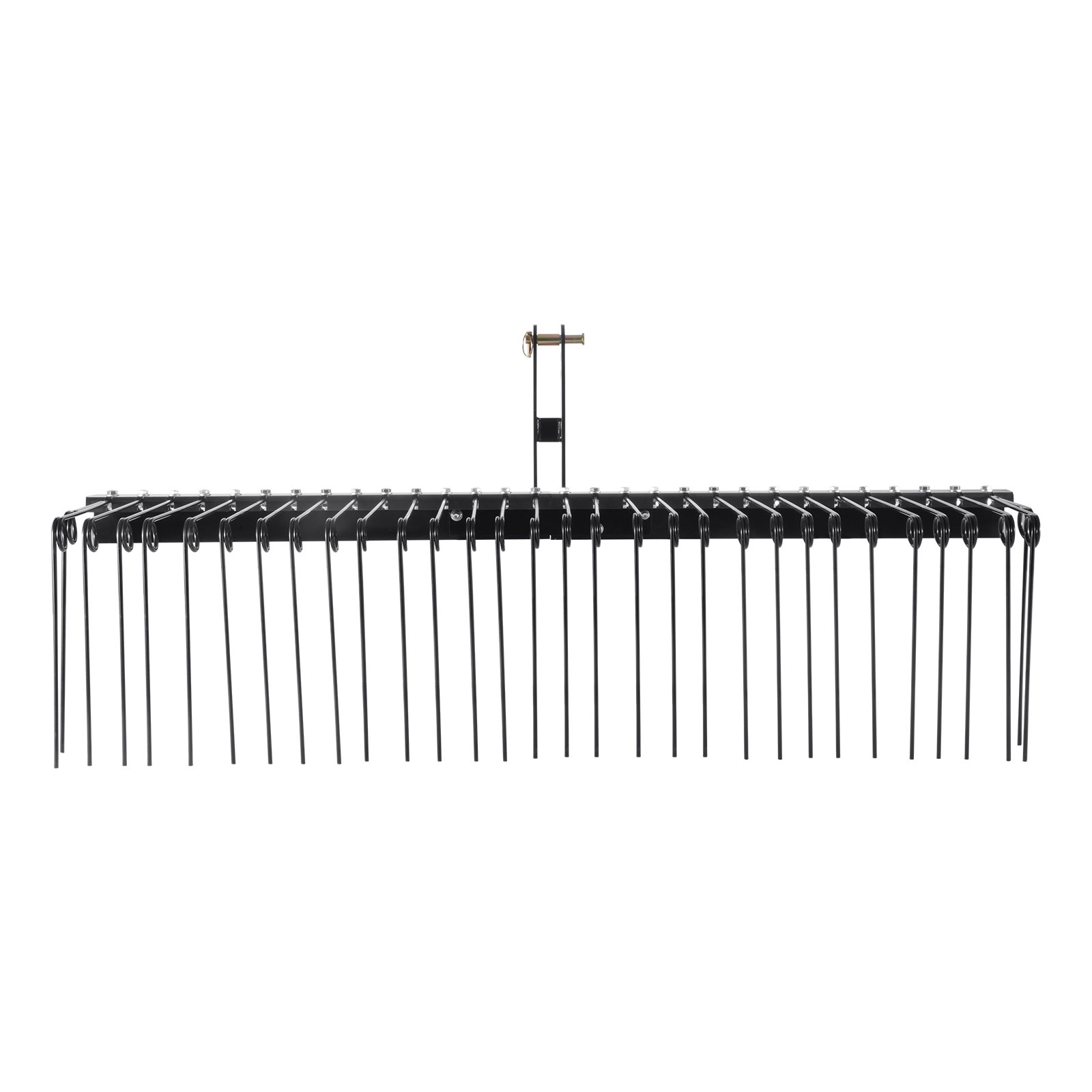 VEVOR Rastrello da Traino per Paesaggistica, Arieggiatore da Traino 1829 mm 32 Denti in Acciaio, Rastrello per Prato Si Attacca alla Categoria 1, Attacco a 3 punti per Trattore, Foglie Paglia Erba