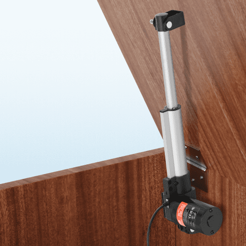 Attuatore Lineare 12V Da 6000N - Corsa 350 Mm, Per Sollevamento Pesante, Con Staffe E Motore Silenzioso