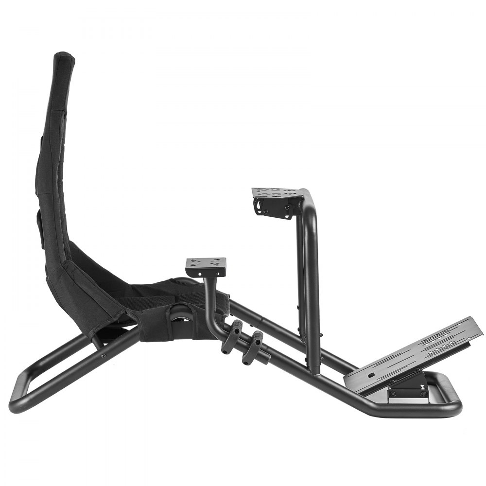 VEVOR Supporto Volante da Corsa, con Simulatore Integrato, Compatibile con Logitech G25, G27, G29, G920, G923, Thrustmaster T300RS, TX F458, T500RS, T3PA-PRO (F1/GT) e Pedali CSR, Nero