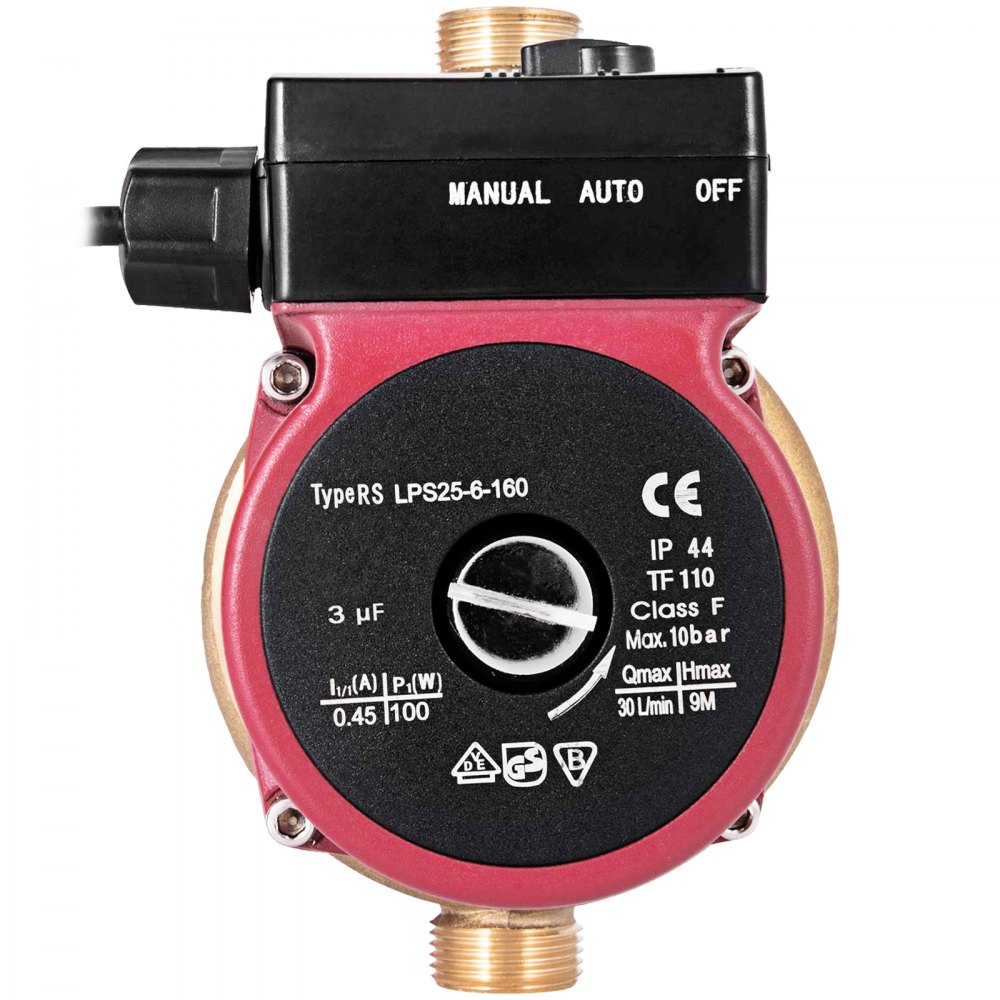 Pompa Di Circolazione Per Acqua Calda 30 L/min Potabile Prevalenza Da 9 M