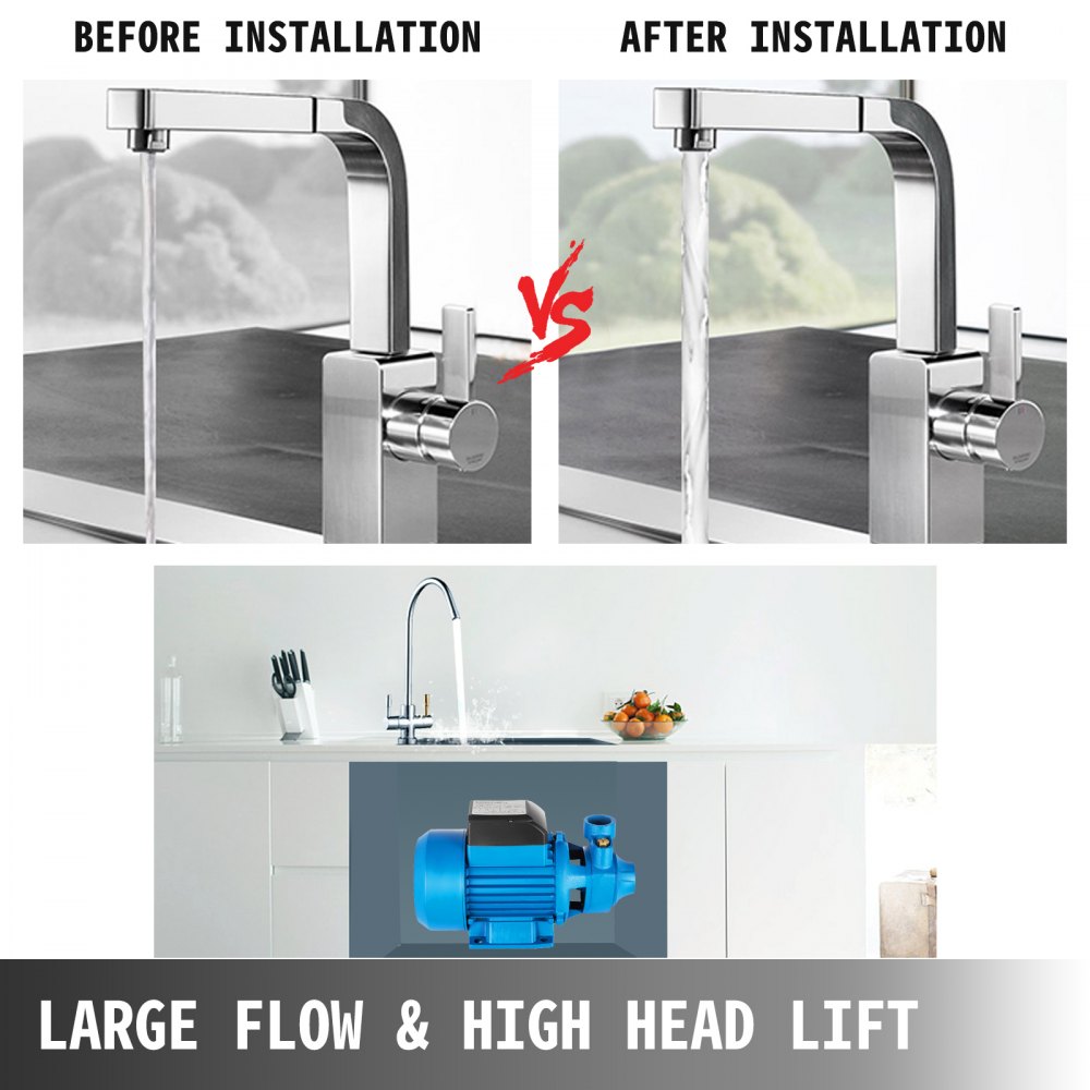 Pompa Acqua Pressione Pompa Sommergibile Per Pozzo Fountain Aquarium 750w