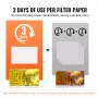 VEVOR Carta da Filtro per Friggitrice, 100 Fogli, 65 x 43 cm, Fogli Filtranti di Ricambio per Friggitrice, Filtro per Macchina Filtrante per Friggitrice Commerciale 55 Litri, Ristorante, Fast Food