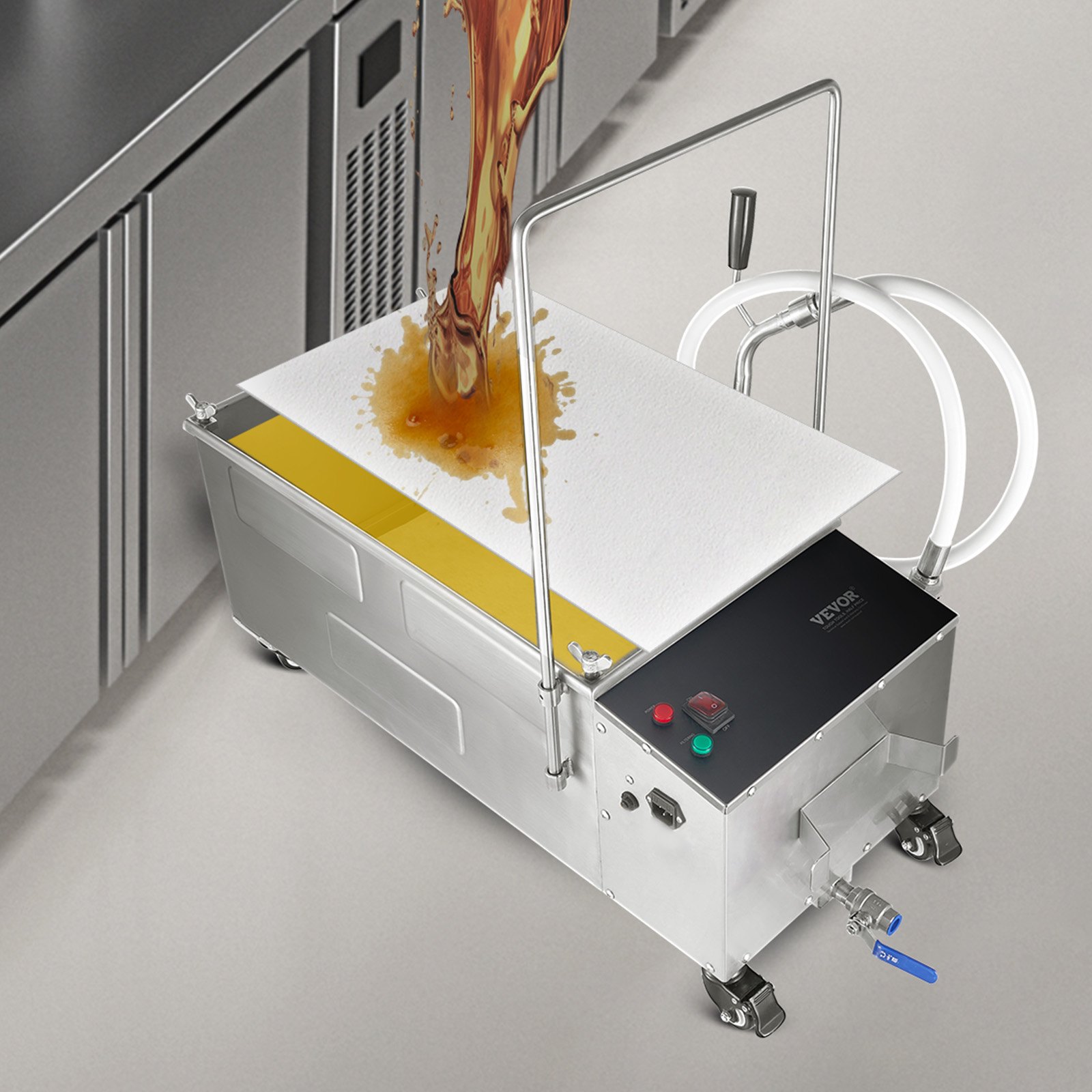 VEVOR Carta da Filtro per Friggitrice, 100 Fogli, 65 x 43 cm, Fogli Filtranti di Ricambio per Friggitrice, Filtro per Macchina Filtrante per Friggitrice Commerciale 55 Litri, Ristorante, Fast Food