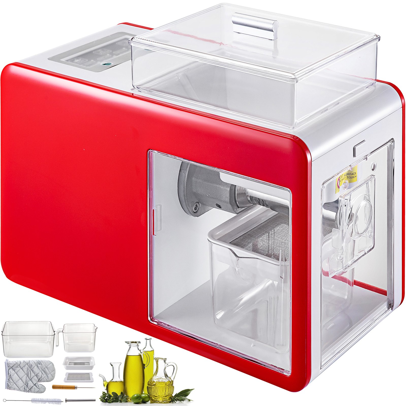 Estrattore D'olio Automatico 500w Frantoio Per Olio Domestico Intelligente Rosso