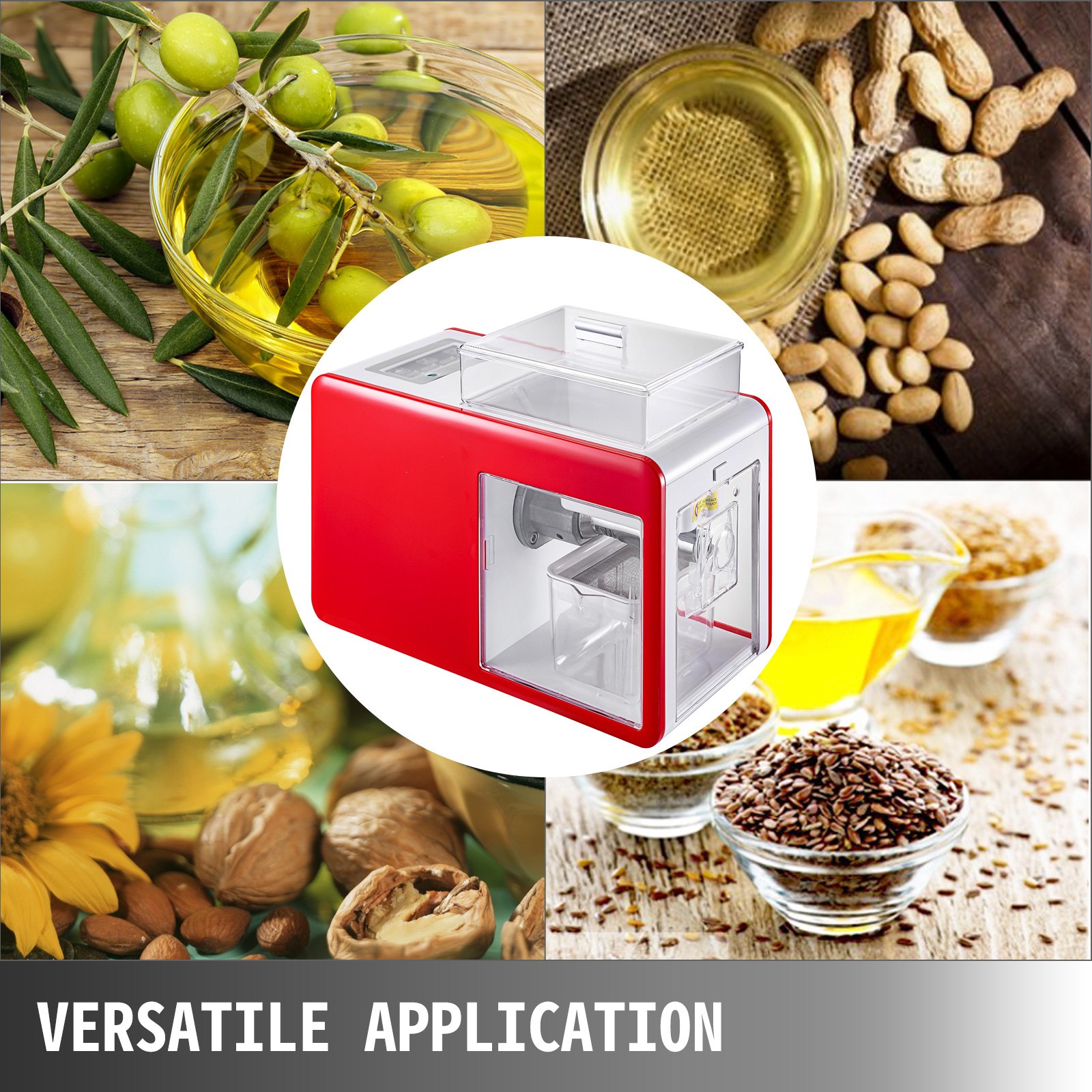Estrattore D'olio Automatico 500w Frantoio Per Olio Domestico Intelligente Rosso