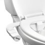 VEVOR Attacco per WC Bidet Ultra Sottile con 2 Ugelli Retrattili e Pressione dell'Acqua Regolabile e Doppia Manopola, Stile Maniglia, Spruzzatore di Acqua Fredda Facile da Installare