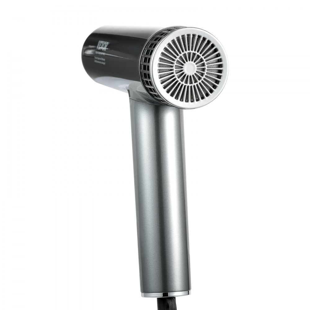 VEVOR Asciugacapelli Pro, motore brushless ad alta velocità da 108000 giri/min, 3 temperature e 3 velocità, asciugacapelli leggero con ugelli e diffusore per casa e viaggio