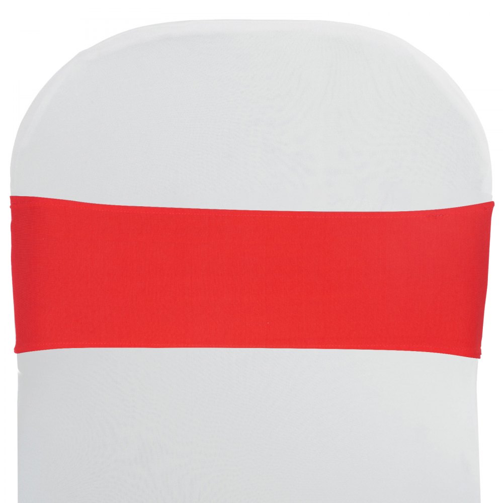 100 X Telai Copertura Sedia Coprisedie Rosso Decorazione Lucida Paillettes