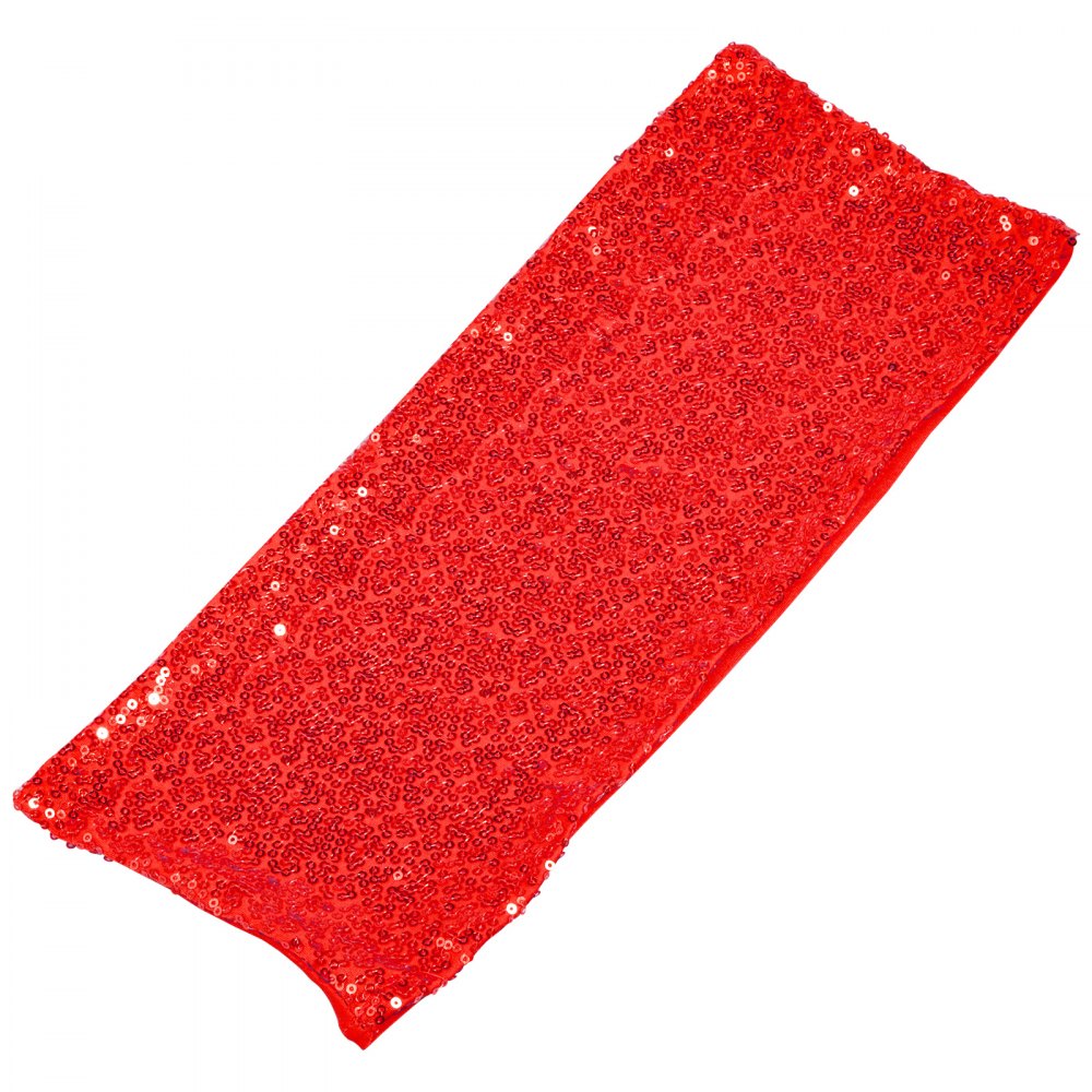 100 X Telai Copertura Sedia Coprisedie Rosso Decorazione Lucida Paillettes
