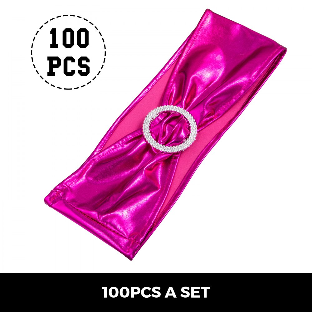 100 Pezzi Copertura Sedia Telaio Dell'arco Per Matrimoni Festa Barbie Pink