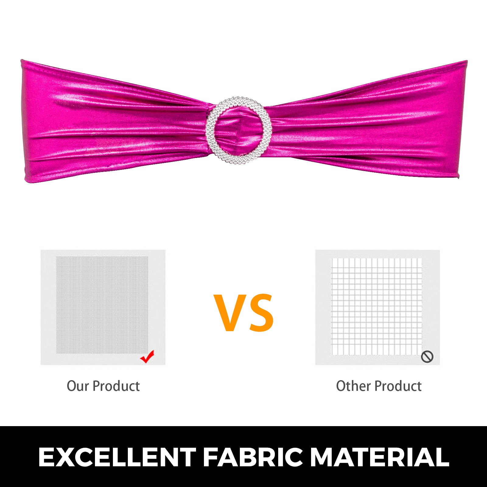 100 Pezzi Copertura Sedia Telaio Dell'arco Per Matrimoni Festa Barbie Pink