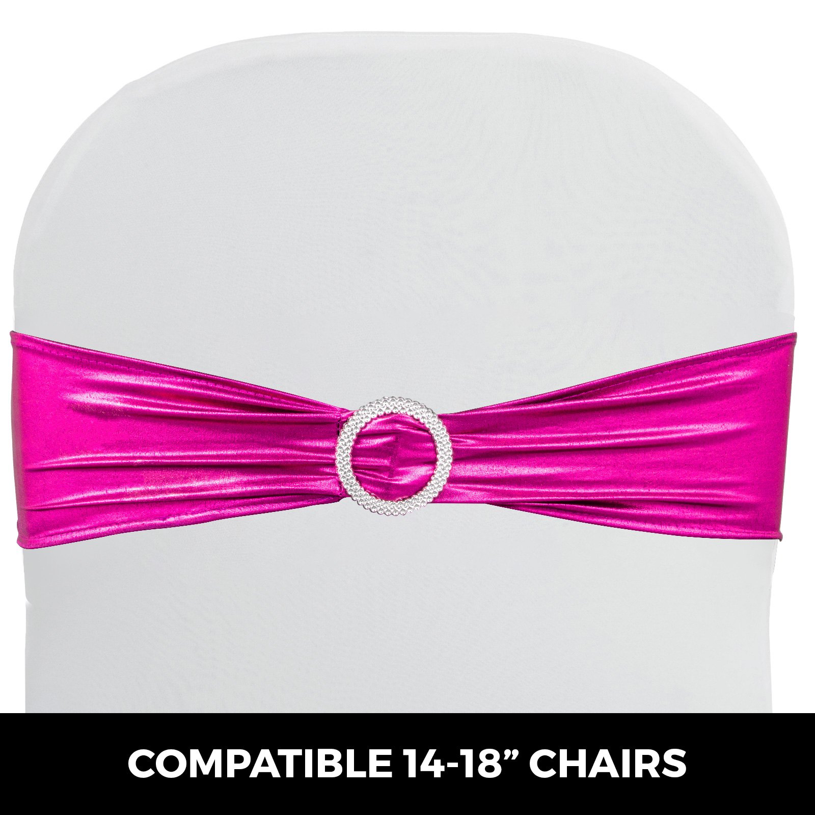 100 Pezzi Copertura Sedia Telaio Dell'arco Per Matrimoni Festa Barbie Pink