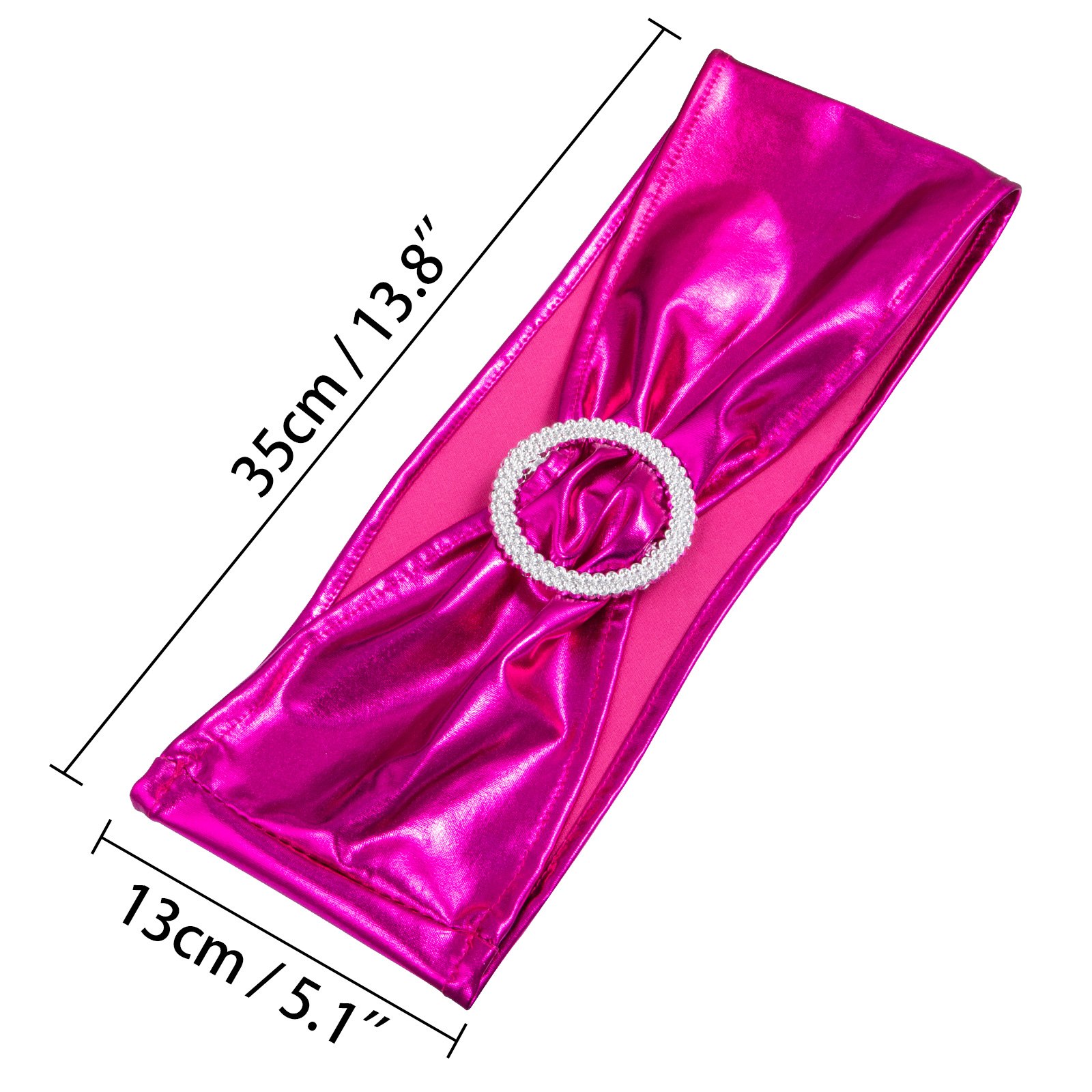 100 Pezzi Copertura Sedia Telaio Dell'arco Per Matrimoni Festa Barbie Pink