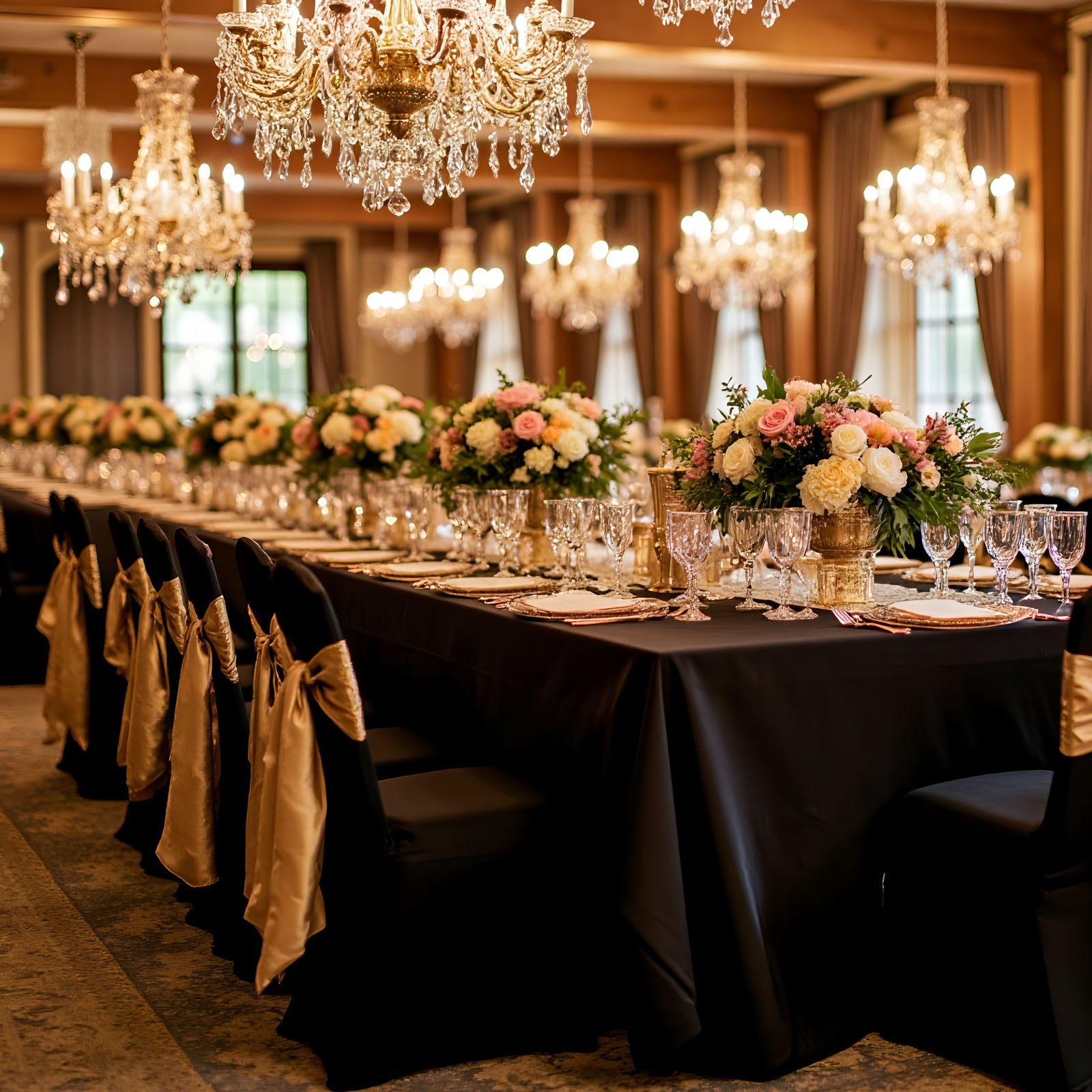 VEVOR Coprisedia Spandex Elastico 50 Pezzi, Copertura della Sedia Decorazione per Banchetti, Colore Nero, Coprisedile ad Arco, Fodera Per Sedia Spandex, Coprisedie Buona Elasticità per Vari Posti