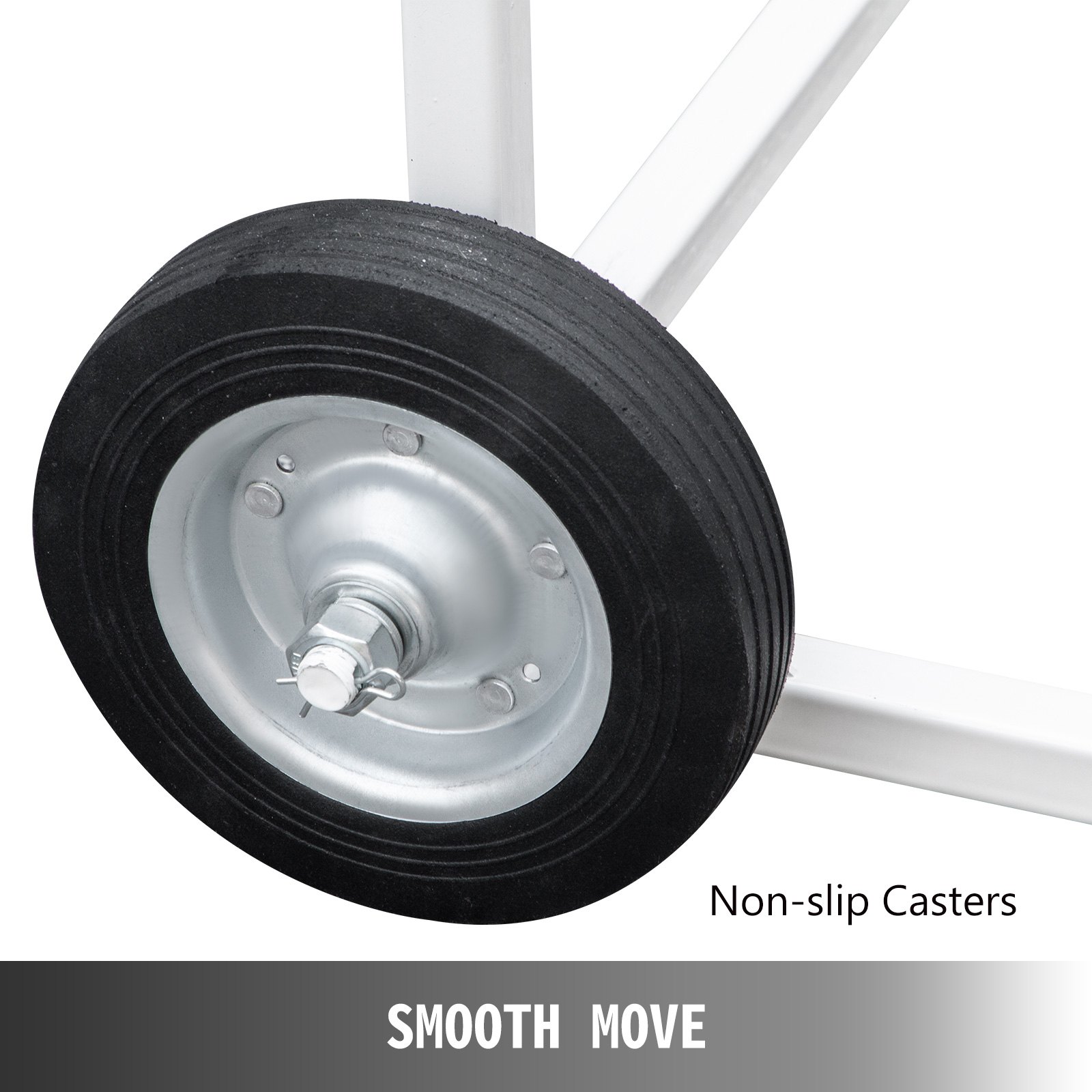 Vevor Carrello Pieghevole Porta Sedie Salvaspazio Bianca Capacità Da 220 Libbre