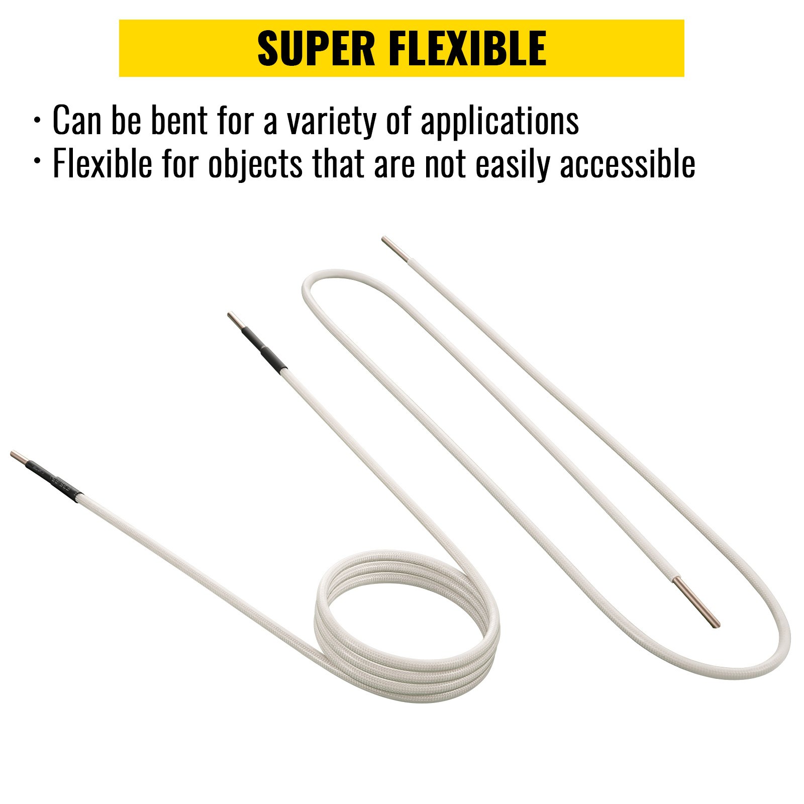 VEVOR Induction Heater Inductor Coil Kits, Magnetic Mini Induction Heater Set, Flameless Heating Accessories 8-Piece, Heat-Resistant Induction Heating Tool with Flexibility