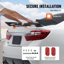 VEVOR Spoiler Posteriore 1470 mm GT Style Trunk Wing Compatibile Camry 2018-2023