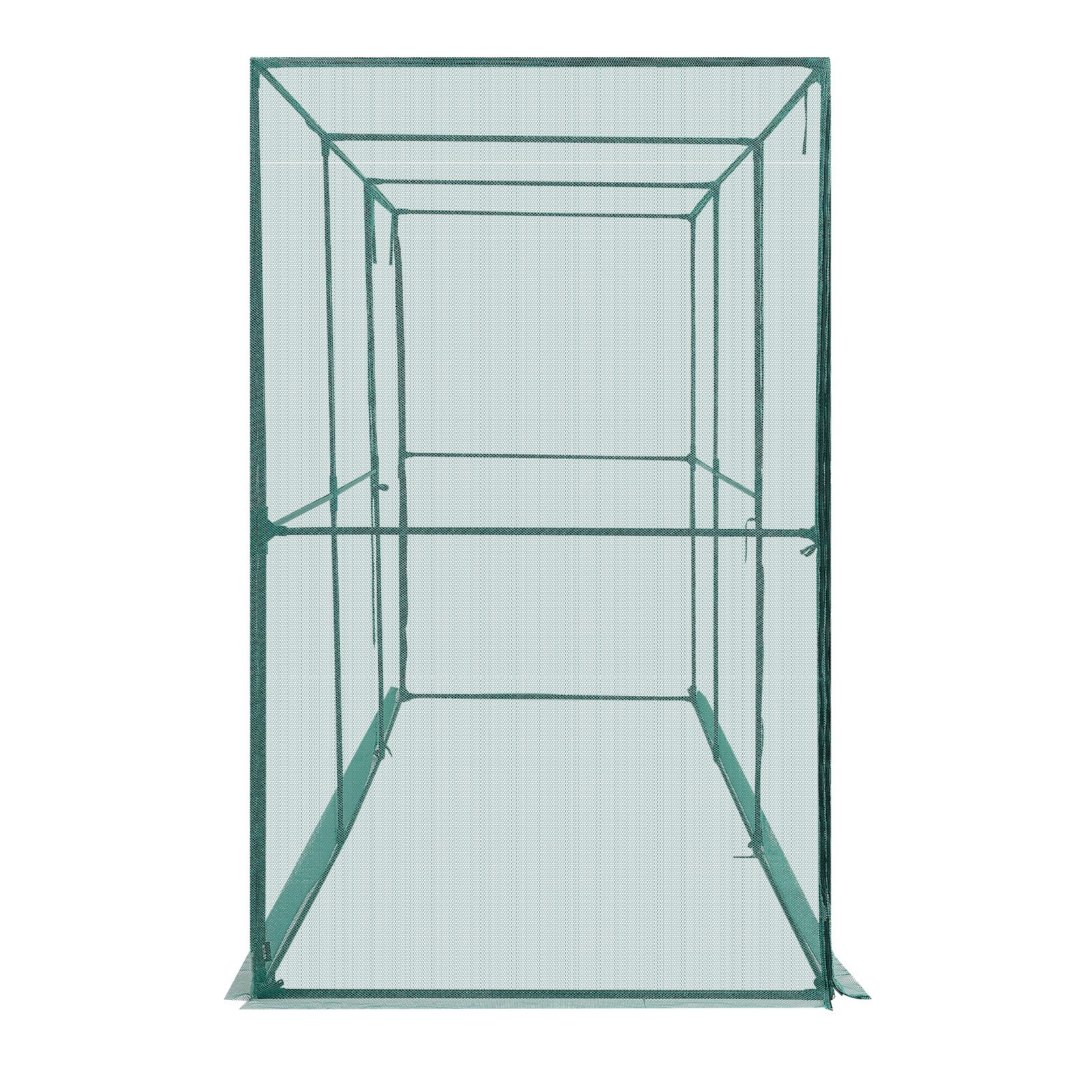 VEVOR Rete Anti Uccelli per Orto da 3,56 x 1,2 x 1,94 m con Porta con Cerniera, Gabbia per Colture Alta Resistente al Vento, Facile da Installare, Copertura per Aiuole Rialzate da Esterno