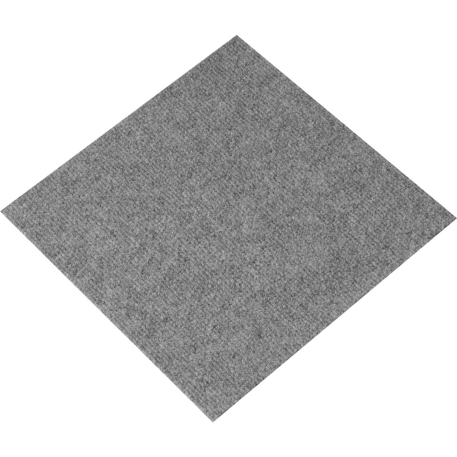 VEVOR Piastrelle per Moquette Stacca Incolla, Piastrelle per Moquette Autoadesive Quadrate 305 x 305 mm Piastrelle per Moquette Morbide Imbottite, per Camera da Letto Interni Esterni, Grigio Chiaro